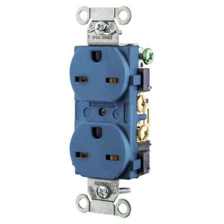 HUBBELL WIRING DEVICE-KELLEMS Construction/Commercial Receptacles 5662BL 5662BL